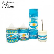 SET DE MATE 3 PIEZAS C/ FUNDA DE TERMO - COTIZAR