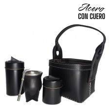 SET DE MATE-CUERO-5 PIEZAS-SET215A