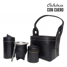 SET DE MATE-CUERO-5 PIEZAS-SET215C