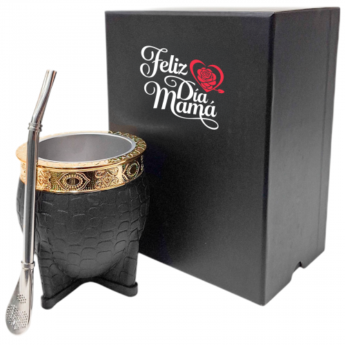 SET MATE IMPERIAL ACERO GUARDIAN PREMIUM EN CAJA C/ BOMBILLA DE ACERO SET004CP