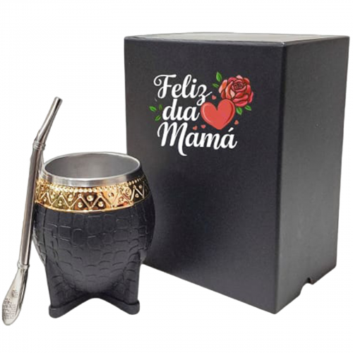 SET MATE IMPERIAL ACERO GUARDIAN PREMIUM EN CAJA C/ BOMBILLA DE ACERO SET004TP