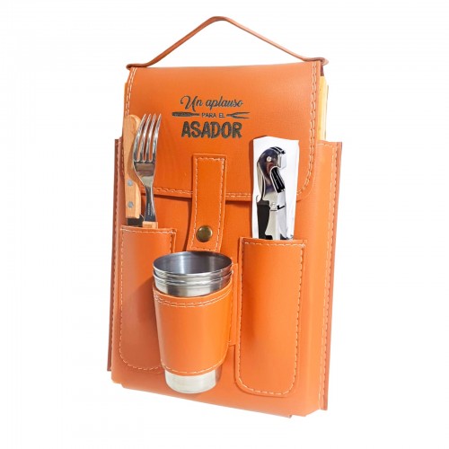 KIT JUEGO SET DE ASADO REGALO EMPRESARIAL CUE494S