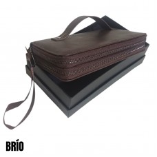 BILLETERA DE HOMBRE BRÍO -CHOCOLATE BID301V