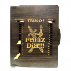TRUQUERA DE MADERA GRABADO LASER