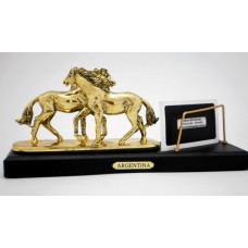 TARJETERO DE 2 CABALLOS CORRIENDO